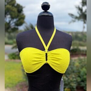 Bleu Rod Beattie Yellow Bikini Top